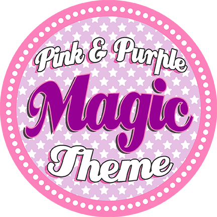 Pink and Purple Magic Theme button