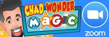 Chad Wonder Virtual Magic Show Zoom Logo