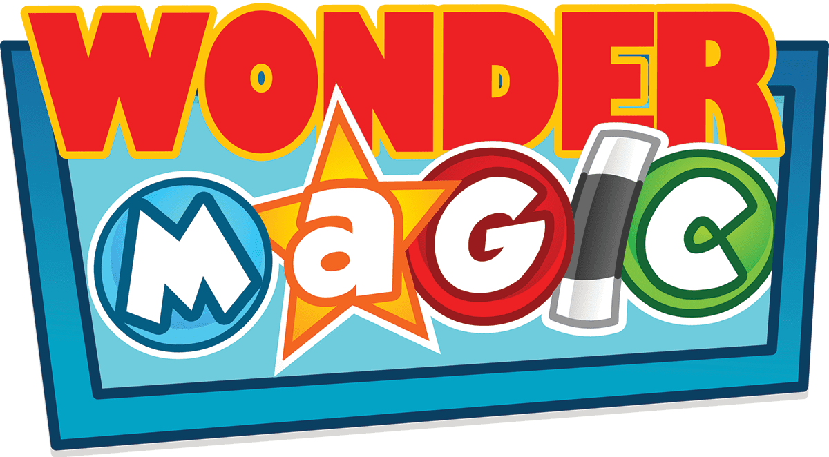 Chad Wonders Logo colorful Yellow Chad and Red Wonder with a stylized Magic